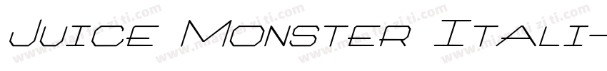 Juice Monster Itali字体转换